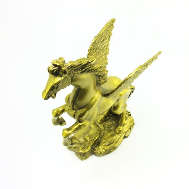 楽天市場】ペガサス 置物 真鍮製 高さ16cm 翼の天馬 インテリア 彫刻