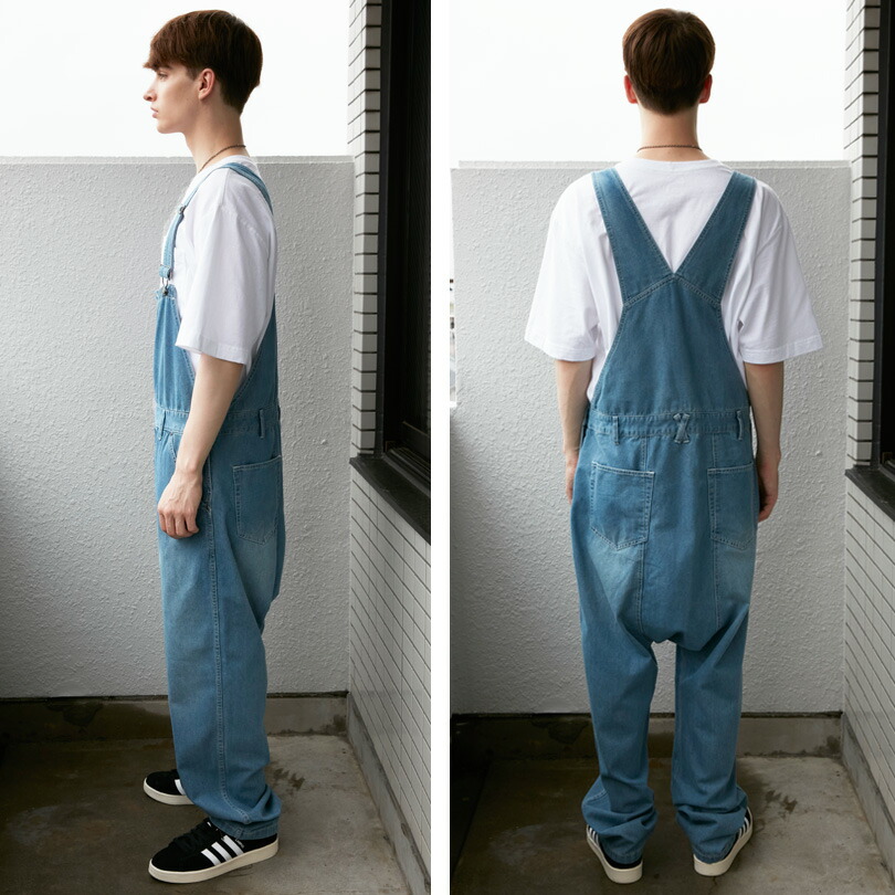 楽天市場】オーバーオール メンズ デニム【 送料無料 】全2色 新作