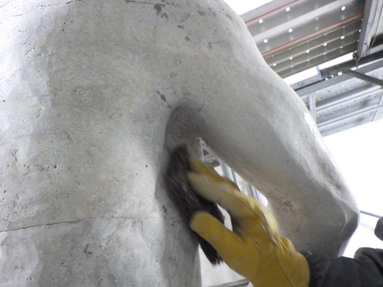 永遠の像補修工事の全容をちょっとだけ公開！ | お知らせ | 月寒公園