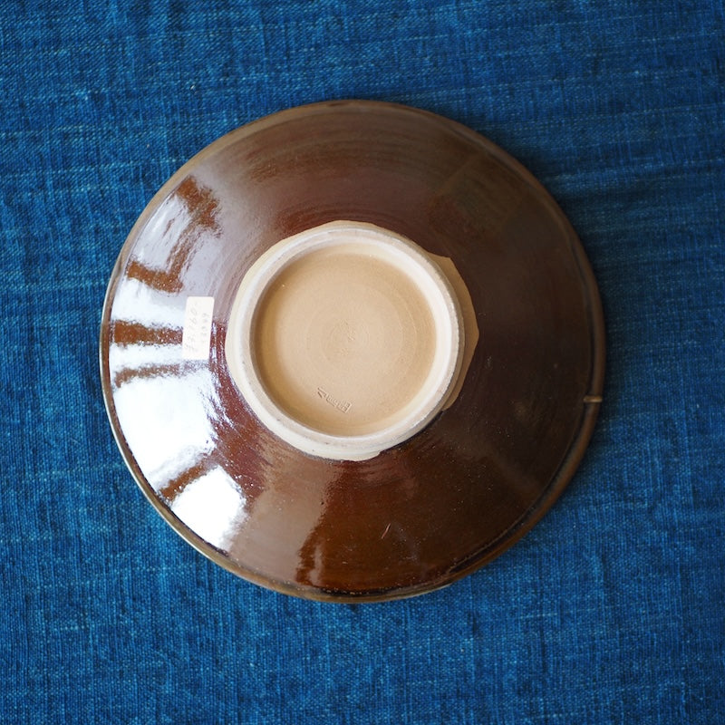 小鹿田焼 黒木昌伸窯 7寸皿 飛び鉋 白 – つむぐ舎