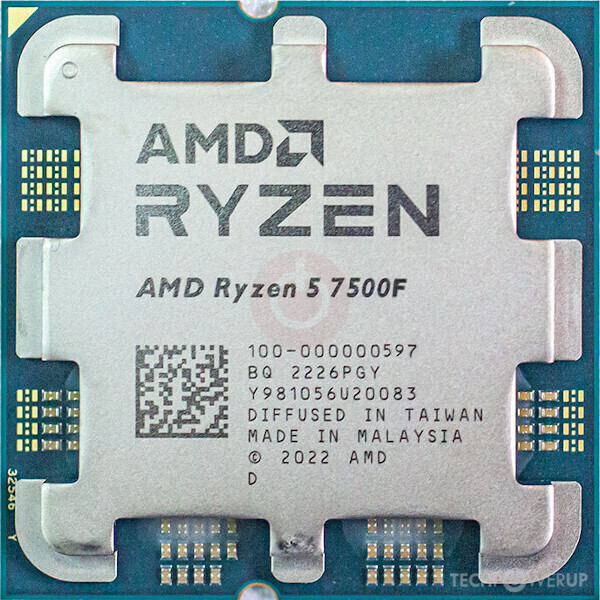 AMD Ryzen 5 7500F Specs | TechPowerUp CPU Database
