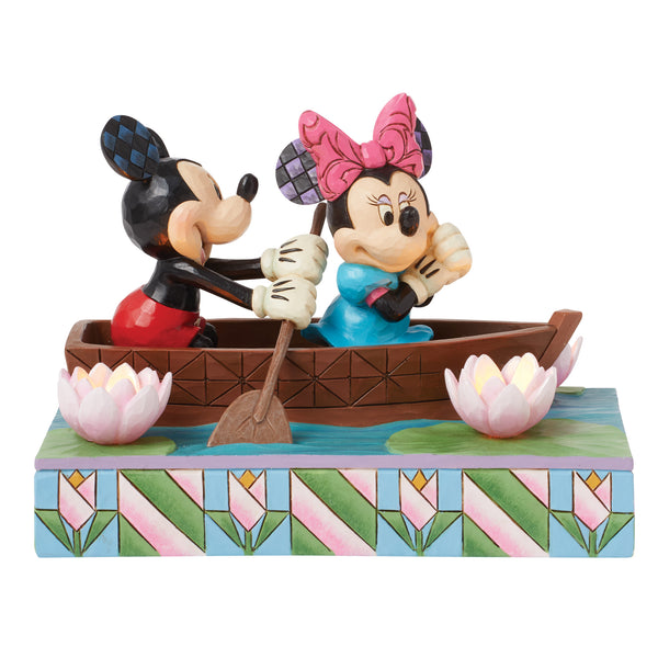 Mickey & Minnie LED Love Rowboat Figurine by Jim Shore — Trudy's