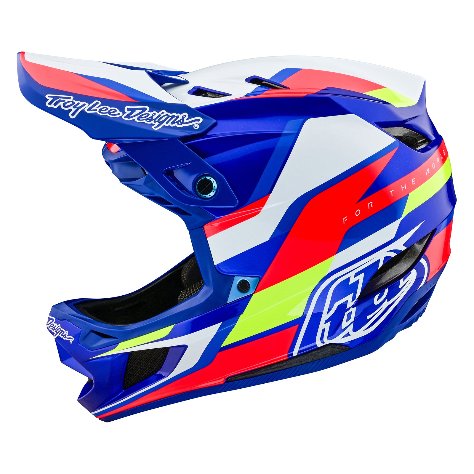 D4 Composite Helmet Omega White / Blue – Troy Lee Designs