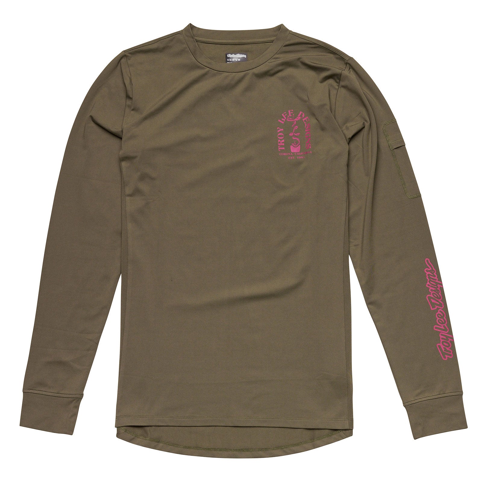 Ruckus Long Sleeve Ride Tee Fangs Olive – Troy Lee Designs