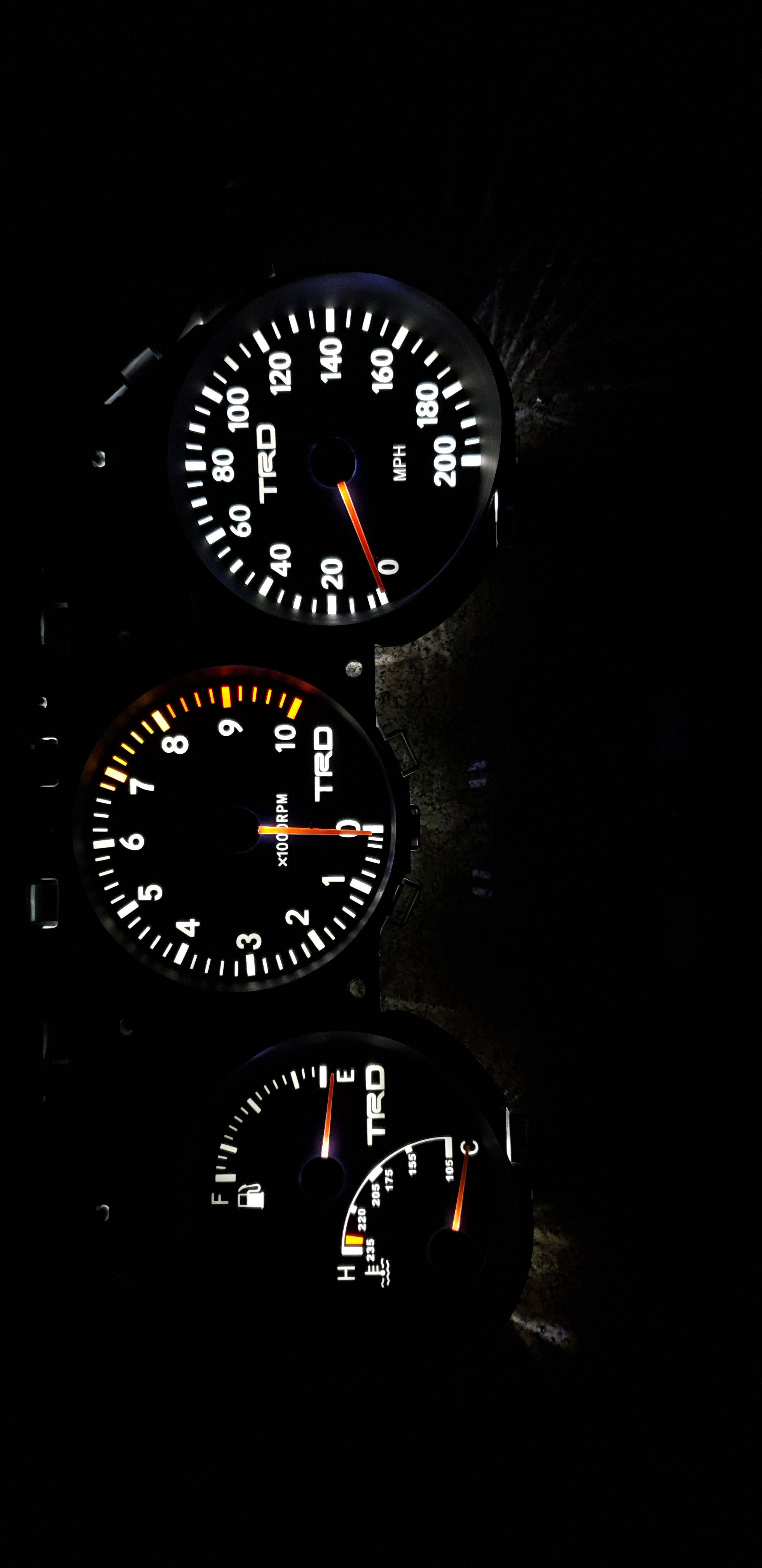 Toyota Supra TRD Cluster Conversion