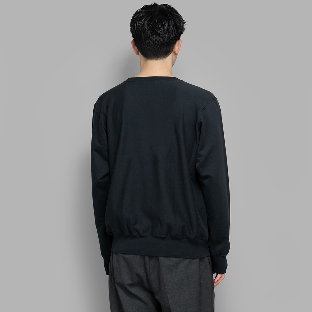 AURALEE / Elastic High Gauge Sweat P/O (Ink Black) | twelve