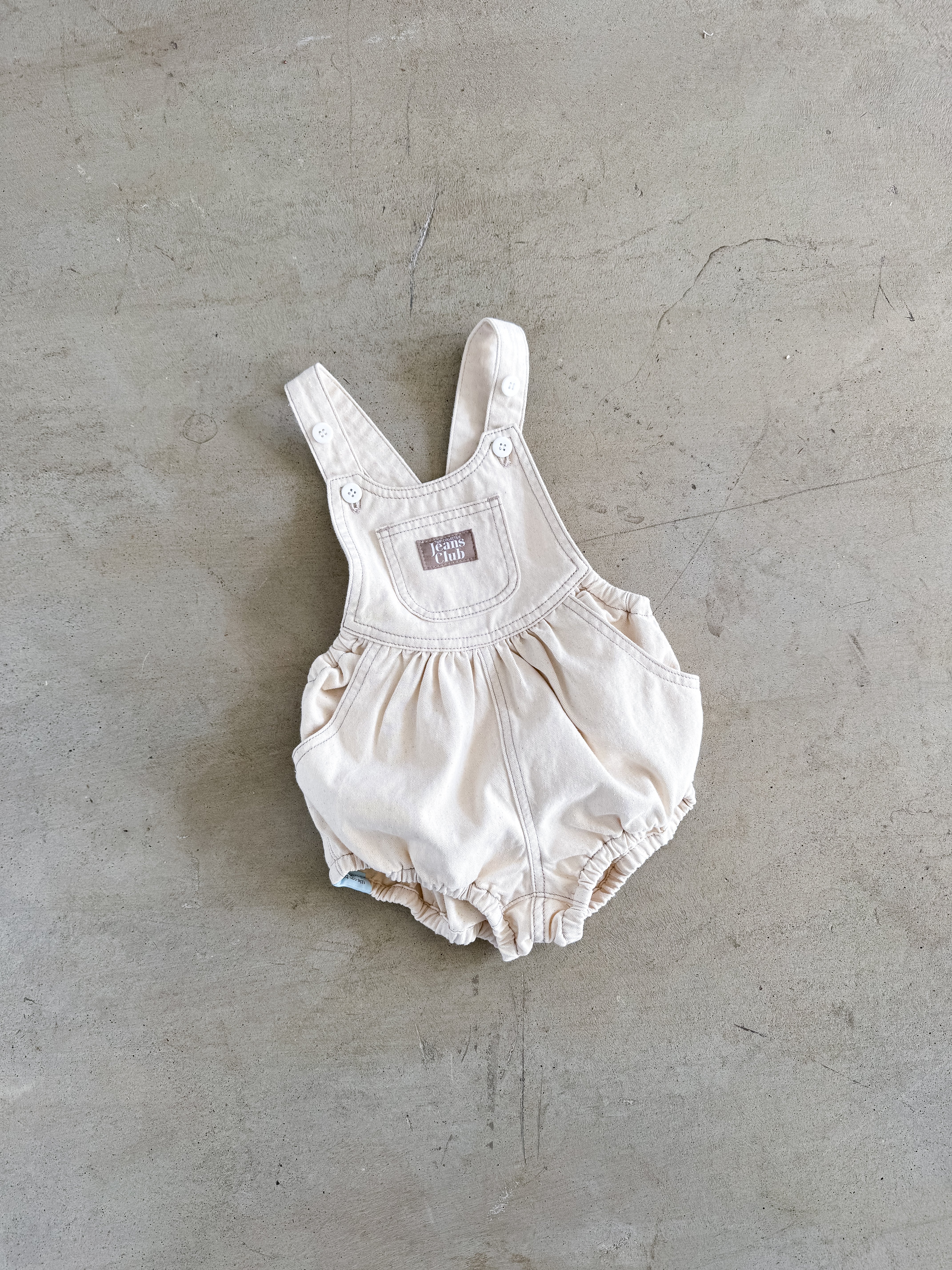Bowie Bubble Romper - New Natural – Twin Collective Kids