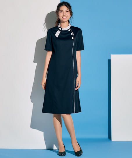 MARY QUANT】ワンピース（全3色・ニット・高通気） M53231 | 事務服