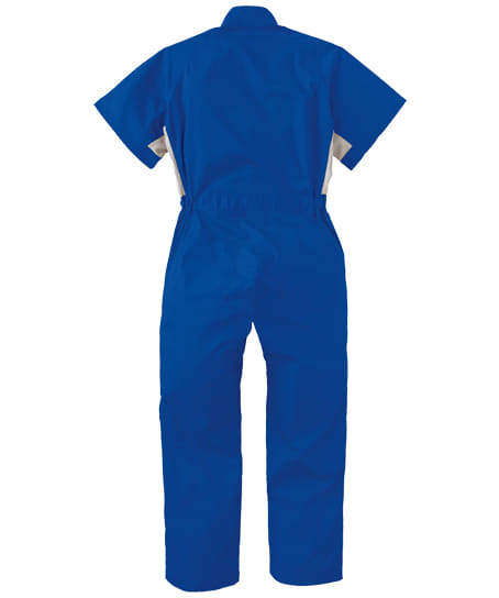 全6色】半袖ツナギ服（脇メッシュ・帯電防止・S～6Lサイズ） 413