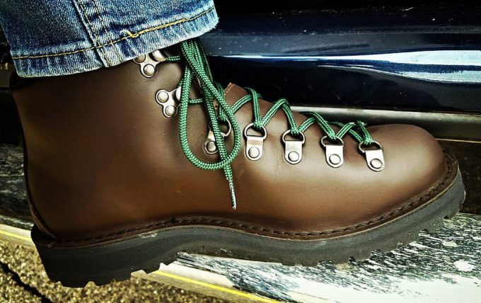 DANNER LIGHT/ダナーライト 黒 90年代製造 黒刺繍タグ ＜私物記録画像＞