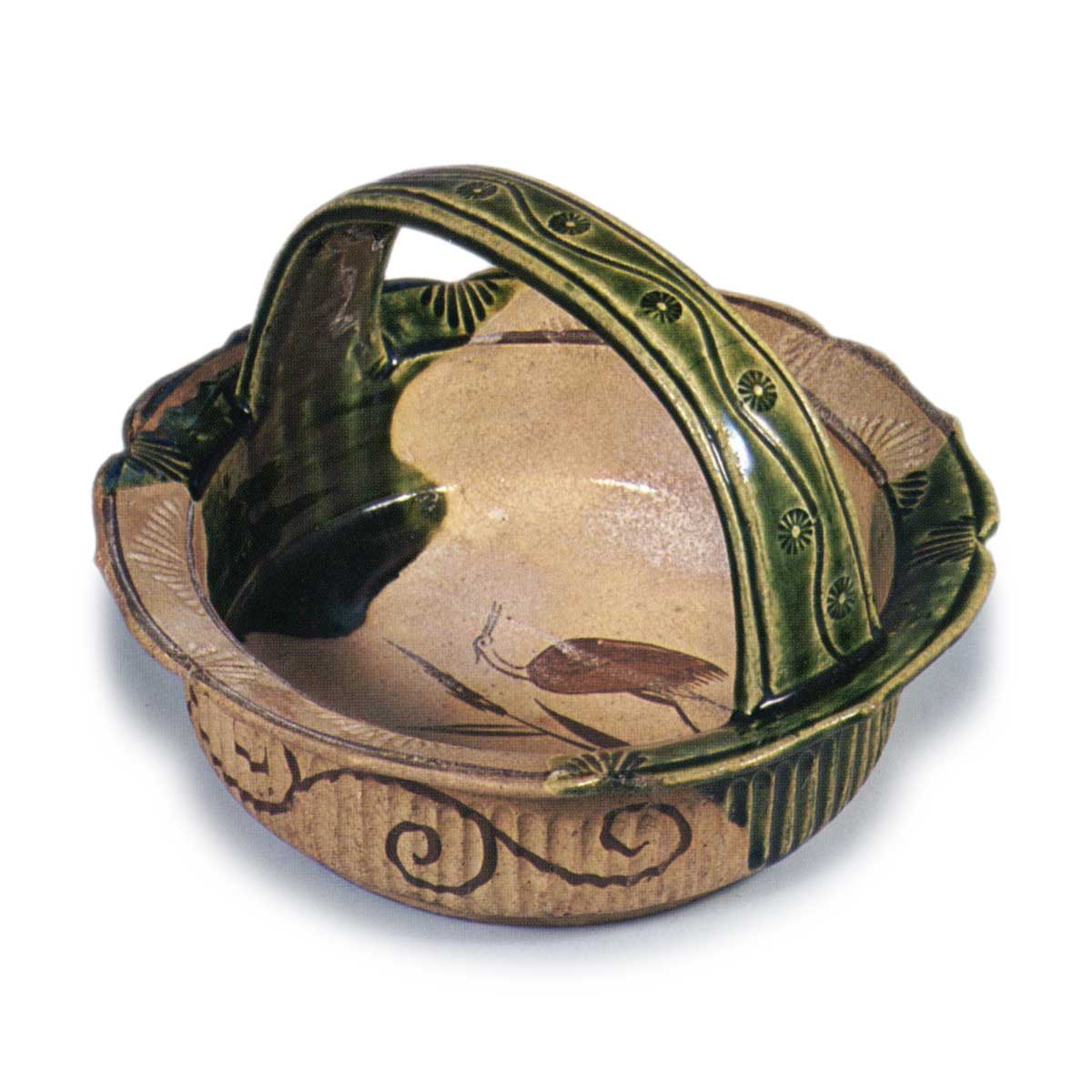 織部 葦鷺文 手鉢 | 鶴田 純久の章 お話