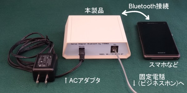 携帯電話－固定電話アダプタ｜携帯電話回線を固定電話回線に変換