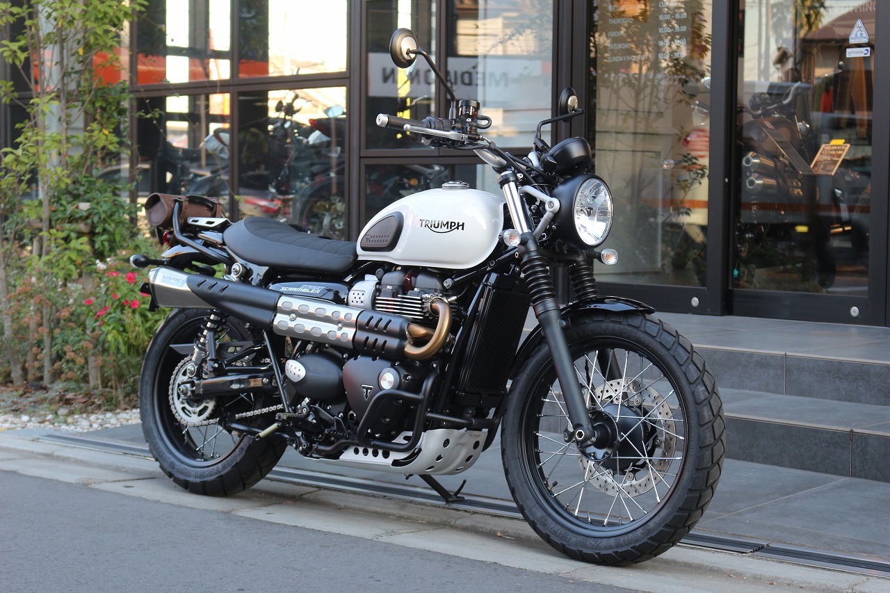 オプション多数装着！人気のストリートスクランブラーが入荷致しました