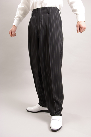 ズートパンツ、ストライプ【販売、通販、上野屋シャツ店】