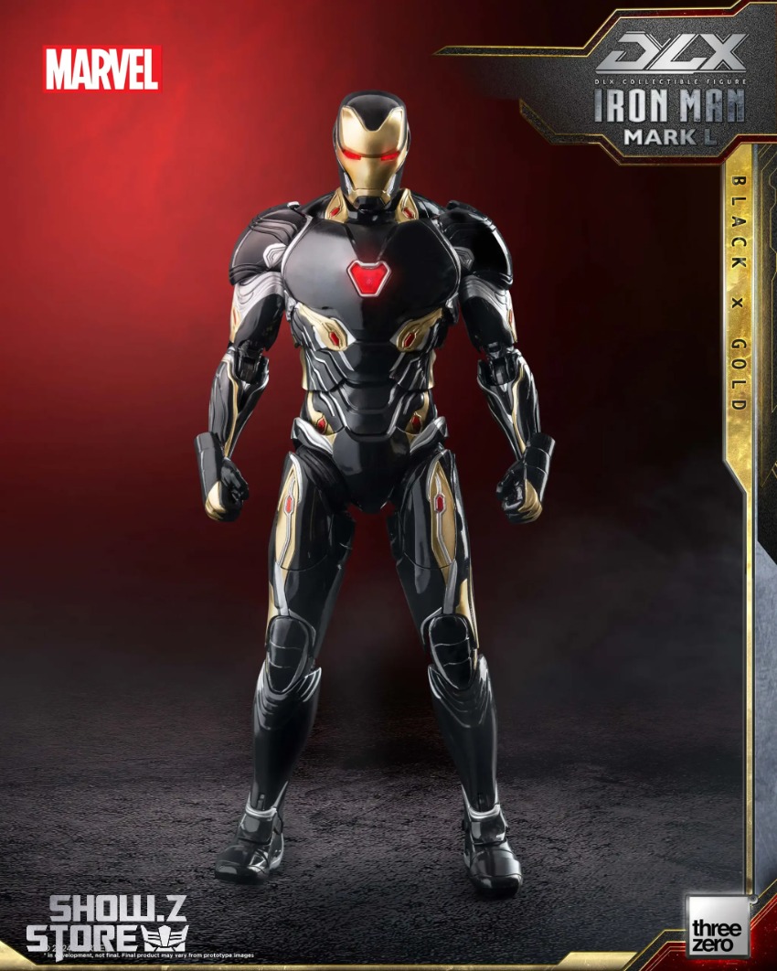 Threezero Marvel DLX Iron Man Mark 50 Black x Gold Version - Show