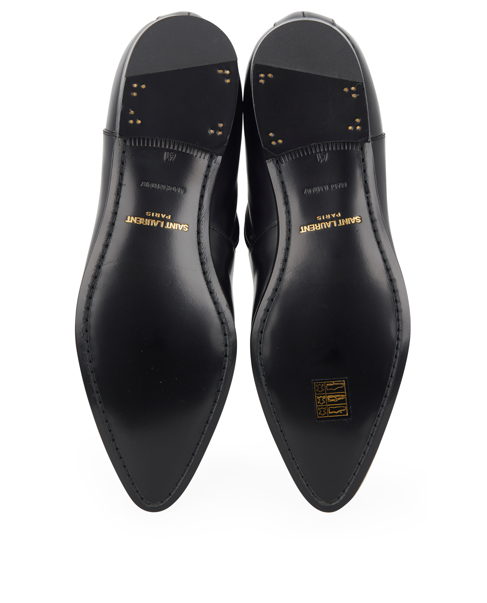 Pre-loved Saint Laurent Wyatt Zipped Boots - £350