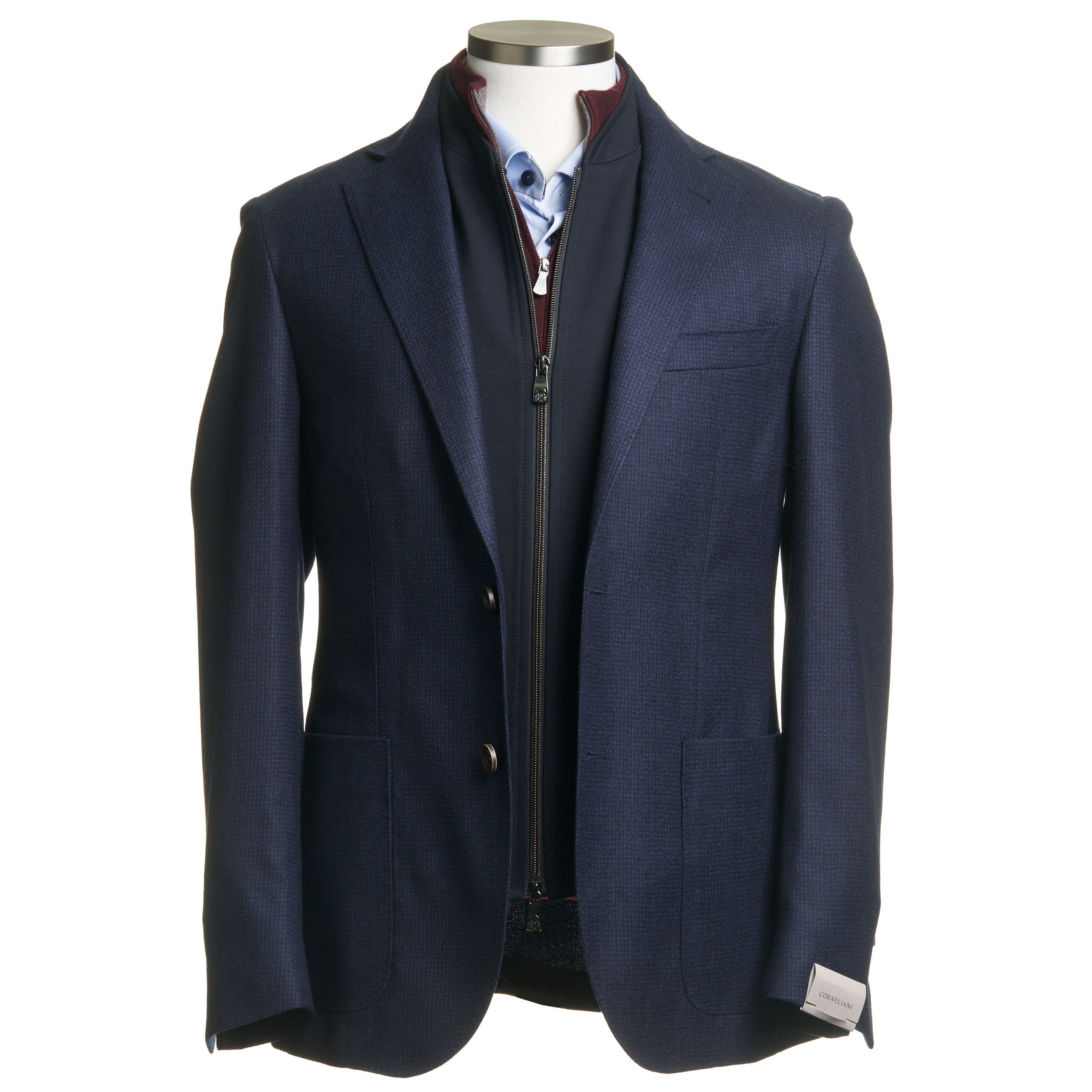 Corneliani ID Jacket In Navy Blue – Uomo San Francisco