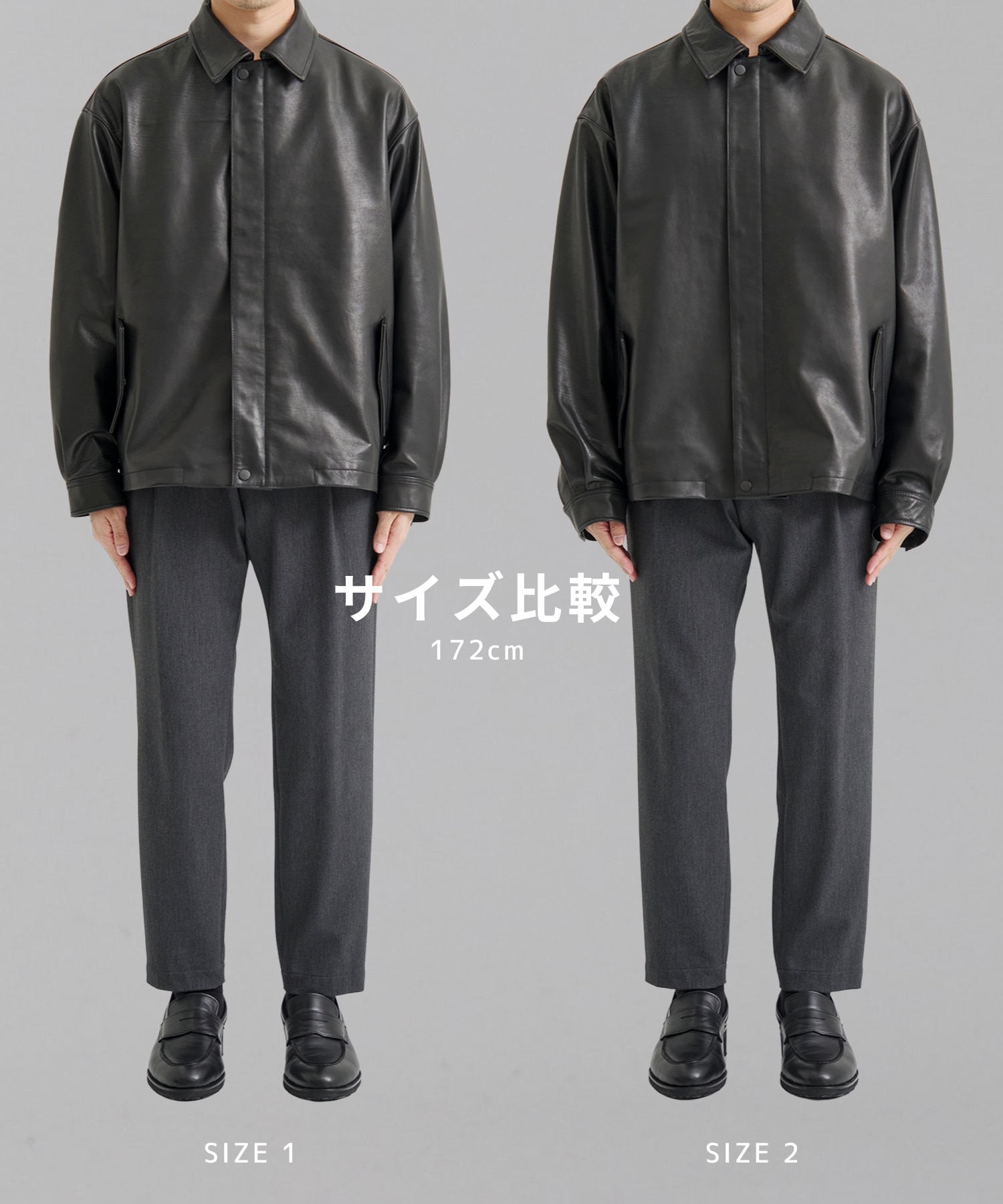WATER BUFFALO フライトレザーブルゾン(1 BLACK): : メンズ｜UNITED