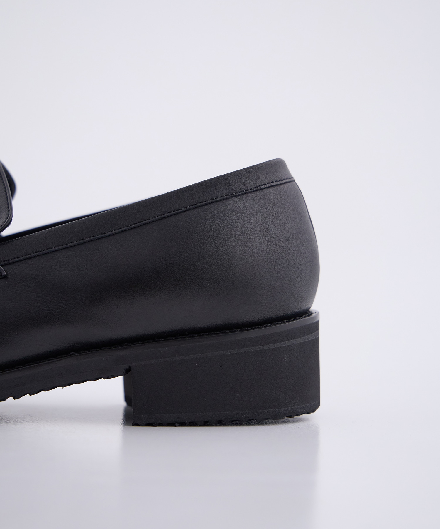 残りわずか｜再入荷なし〉いつでも レザーローファー(1 BLACK