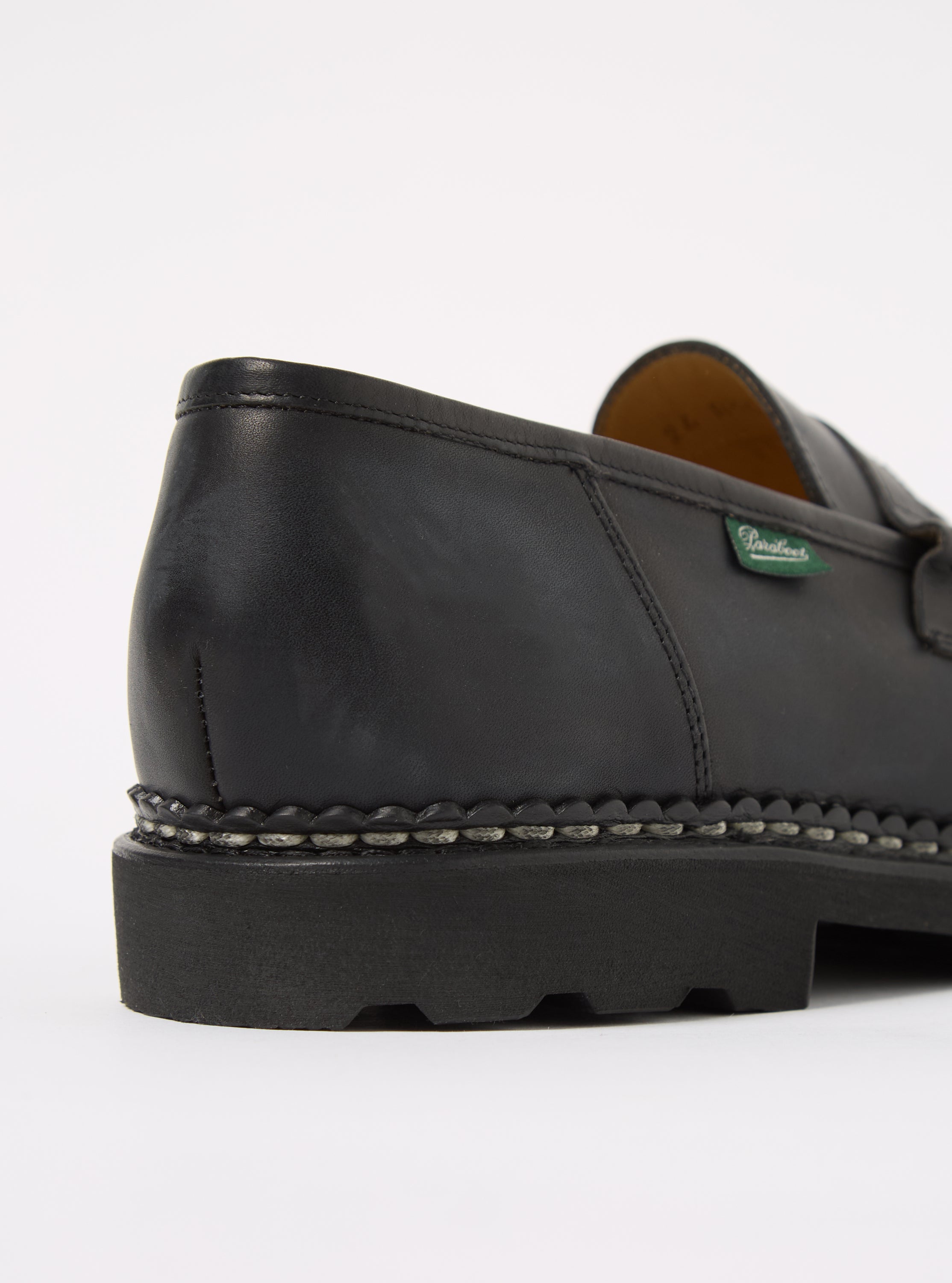 Paraboot Black Leather Reims Marche – Universal Works