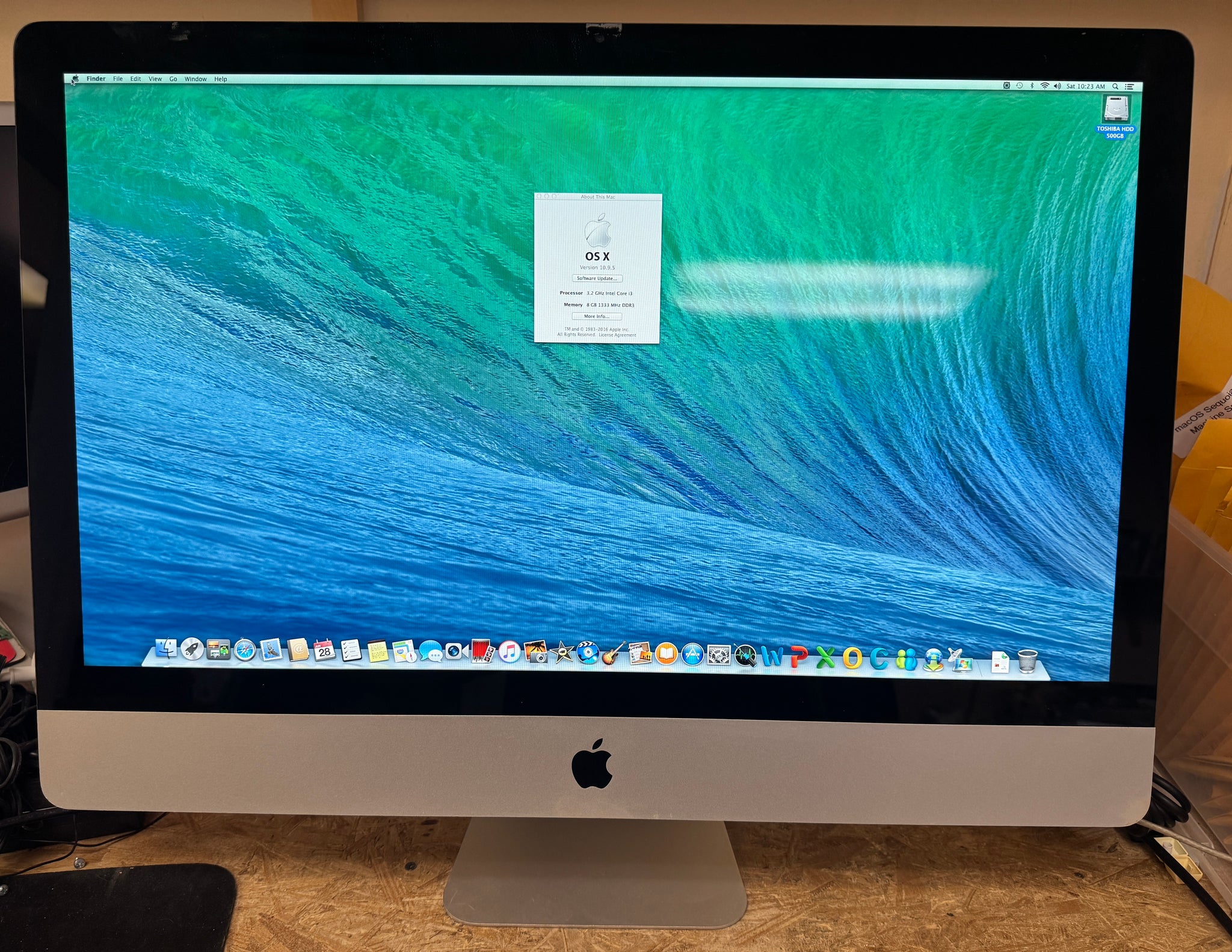 1円～売り切り iMac (21.5-inch， Late 2012) MD093J/A 2.7GHz i5 8GB