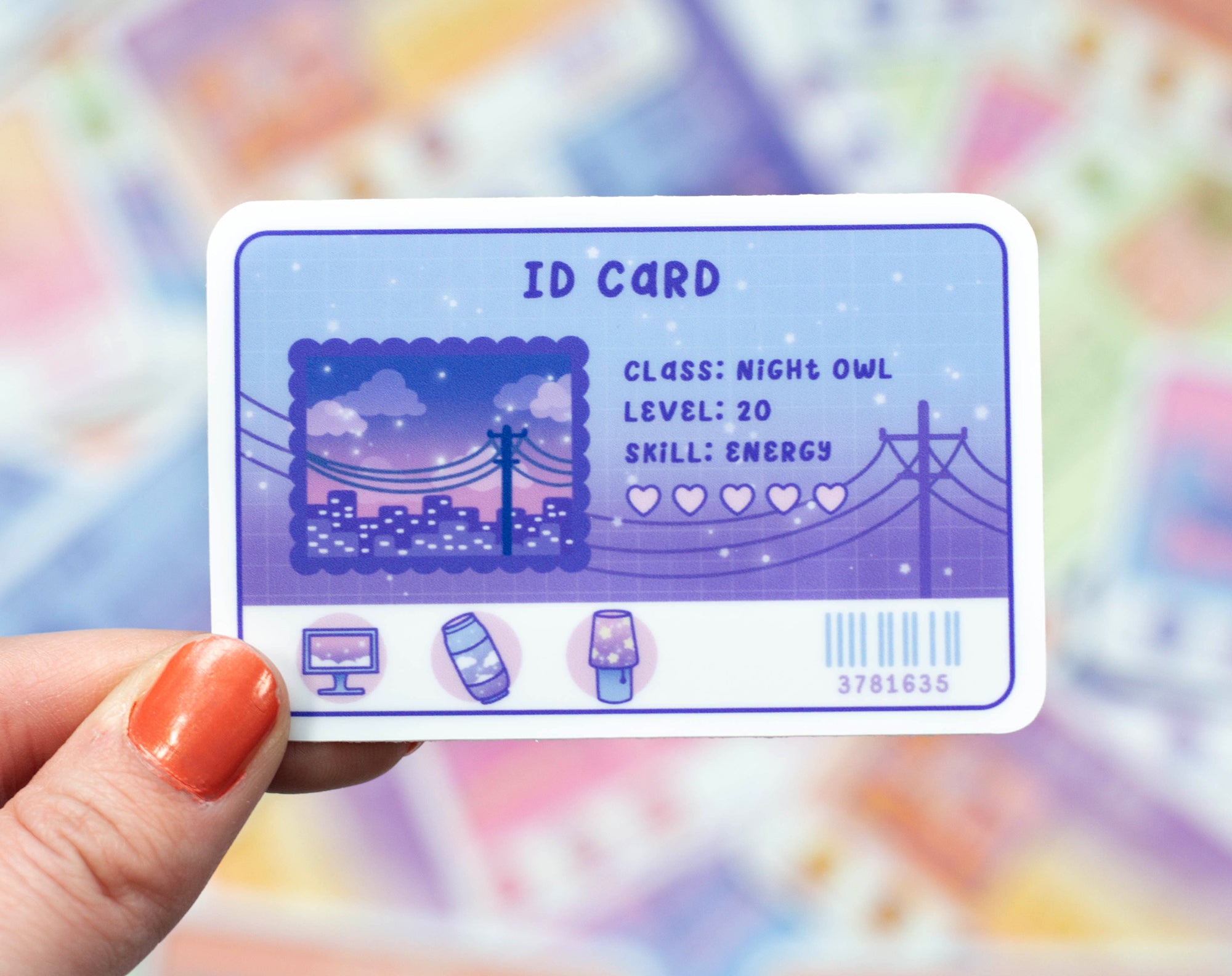 ID Card Sticker – Unicorn Eclipse