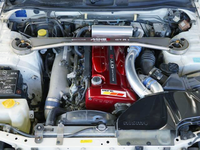 MINE'S RB26DETT超精密O/Hリビルトエンジン！GT-SSツインターボ！R34