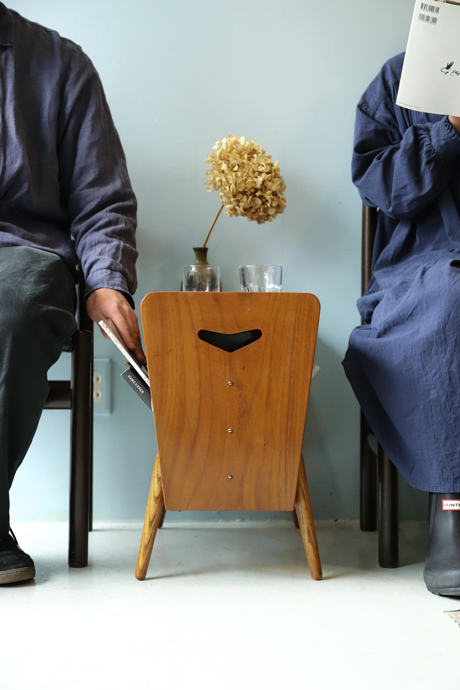 ヴィンテージ マガジンラック サイドテーブル ミッドセンチュリー