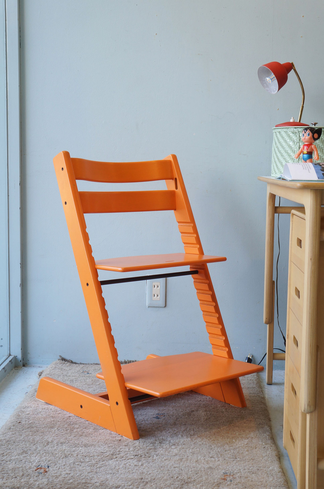 ストッケ トリップトラップ ベビーチェア ハイチェア オレンジ 北欧