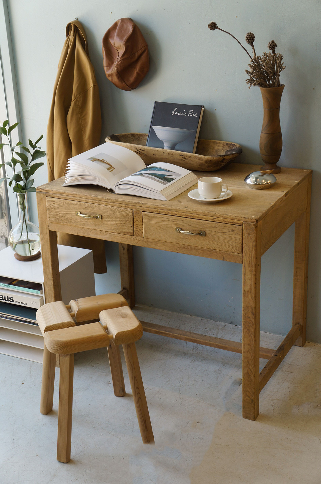 レトロ デスク 机 テーブル 古道具 シャビーシック ナチュラルモダン