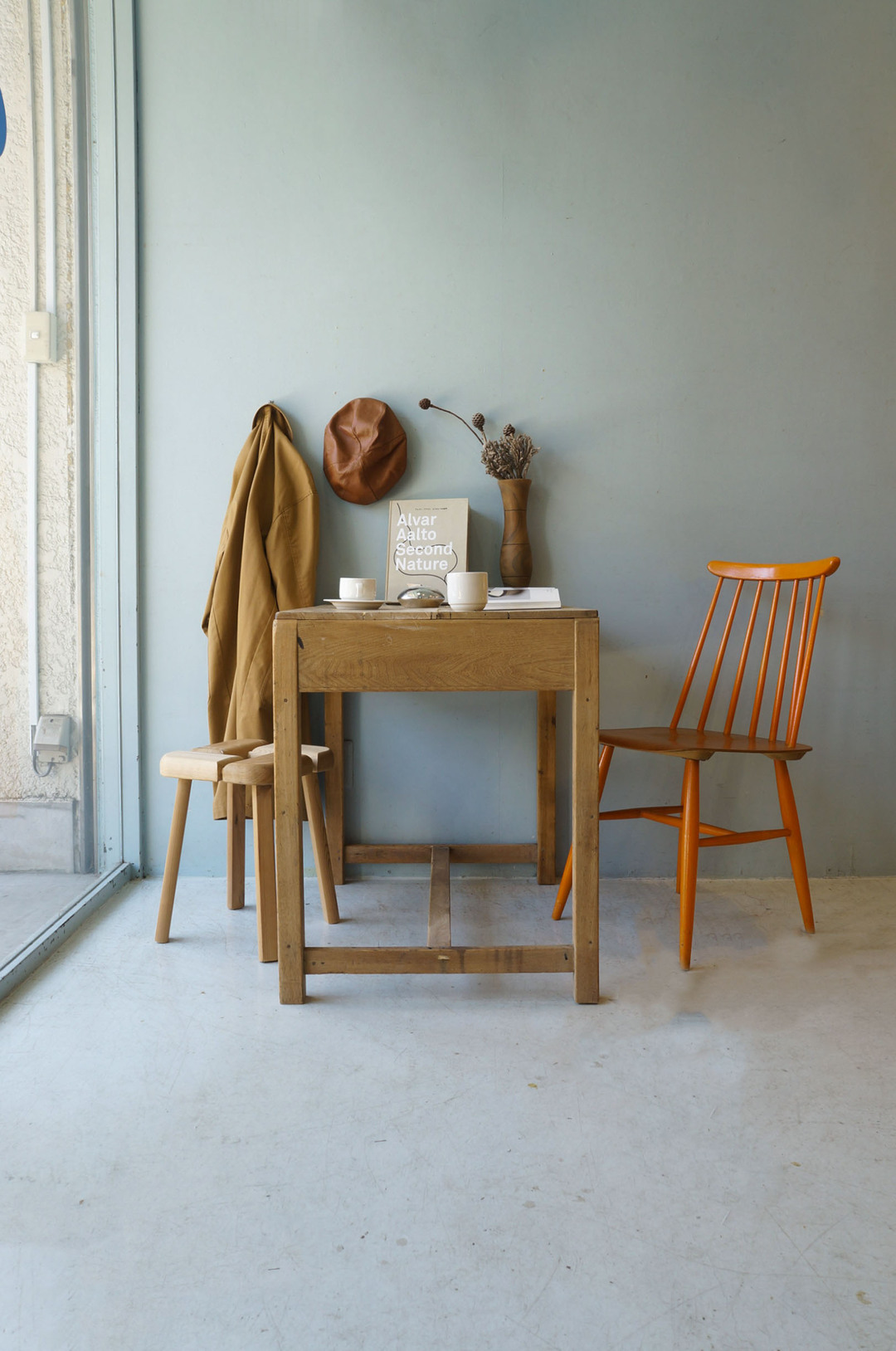 レトロ デスク 机 テーブル 古道具 シャビーシック ナチュラルモダン