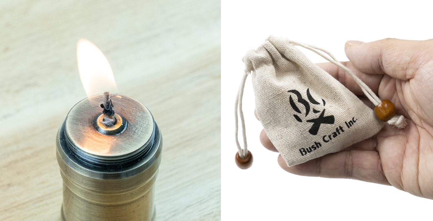 ろうそくとして代用できる小型のオイルキャンドル