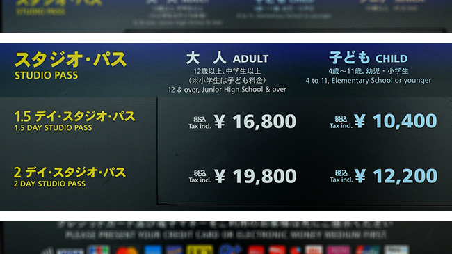 USJ2日券をお探しの方へチケットの種類・料金と購入ガイド 1日半