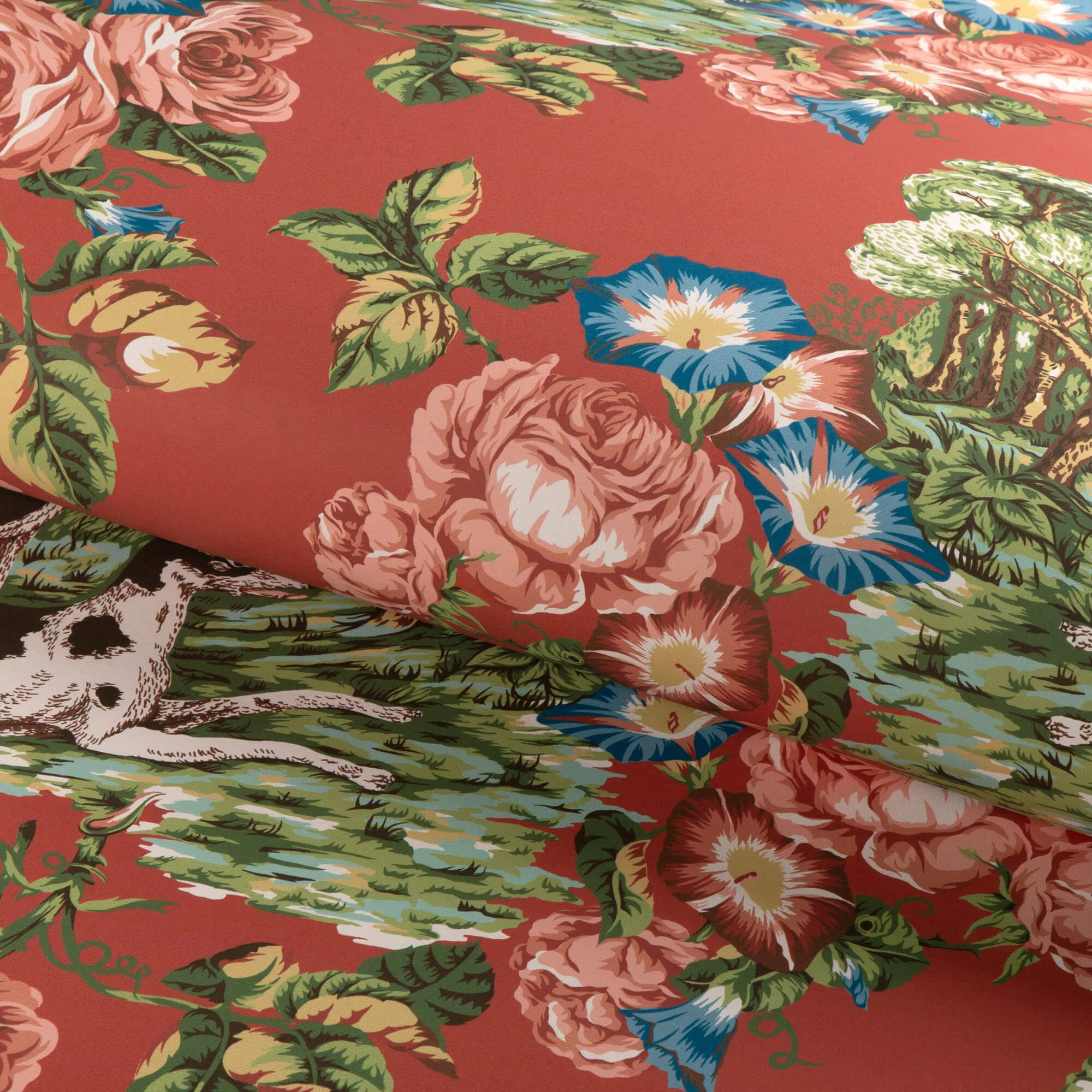 P2023120.19.0 Lee Jofa 200 Wallcovering Whippets Wallpaper - Red