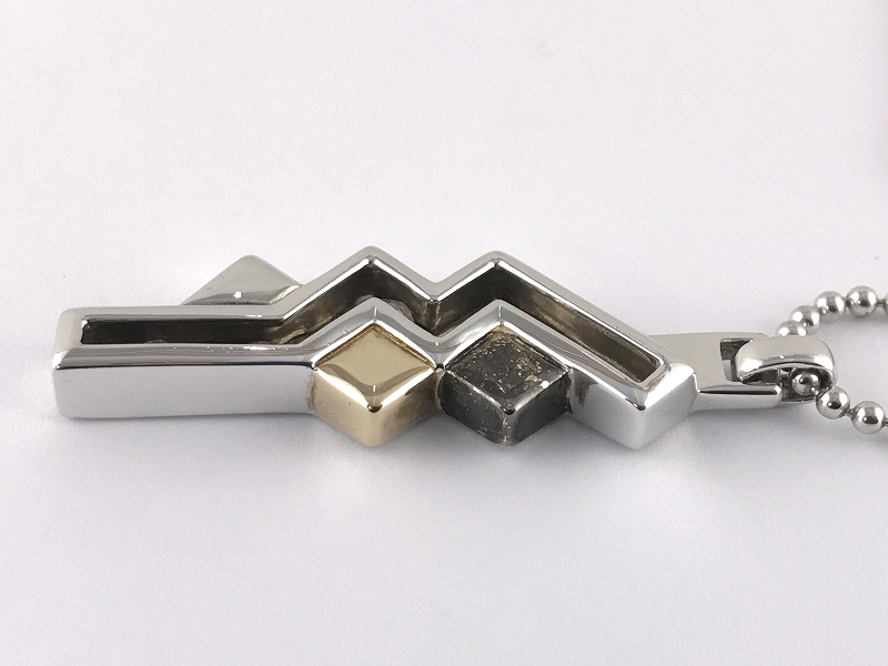 Final Fantasy XIII Lightning Silver 925 Pendant Necklace Square