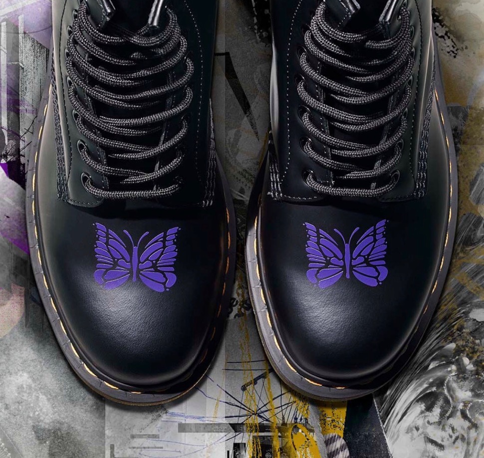 Dr.Martens × NEEDLES】60周年記念コラボ第8弾〈1460〉 8ホールブーツ