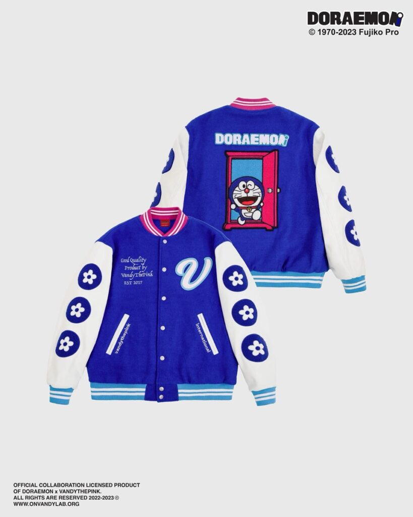 VANDY THE PINK × ドラえもん ヴァーシティジャケットが12月15日に発売