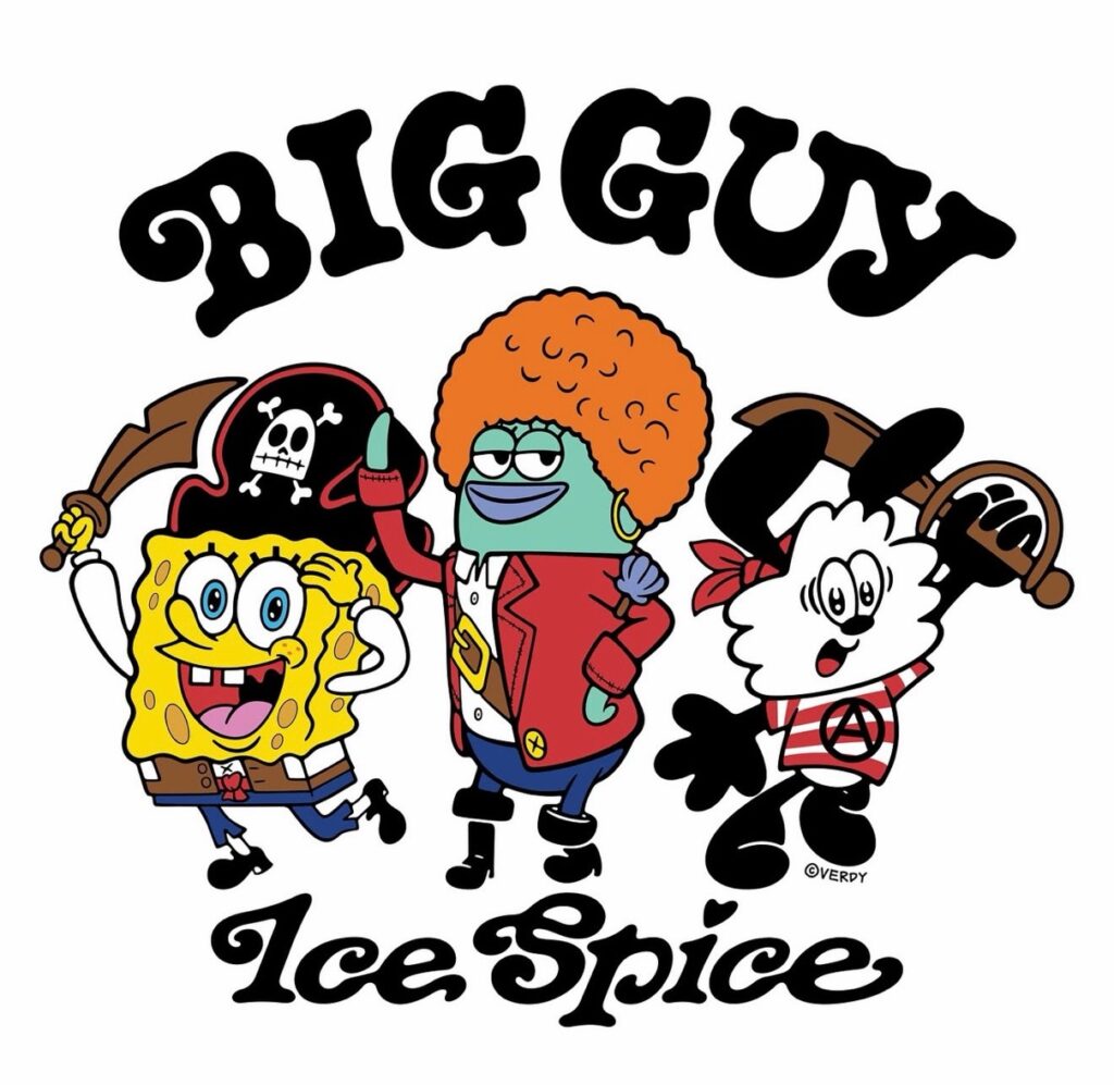 Ice Spice x SpongeBob x VERDY 限定コラボアイテムが11月17日より発売