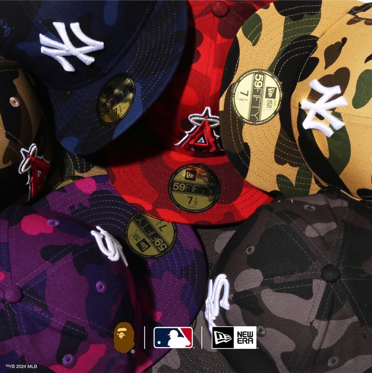 BAPE®︎ × MLB × New Era®︎ コラボキャップ『59FIFTY®︎』が国内3月9