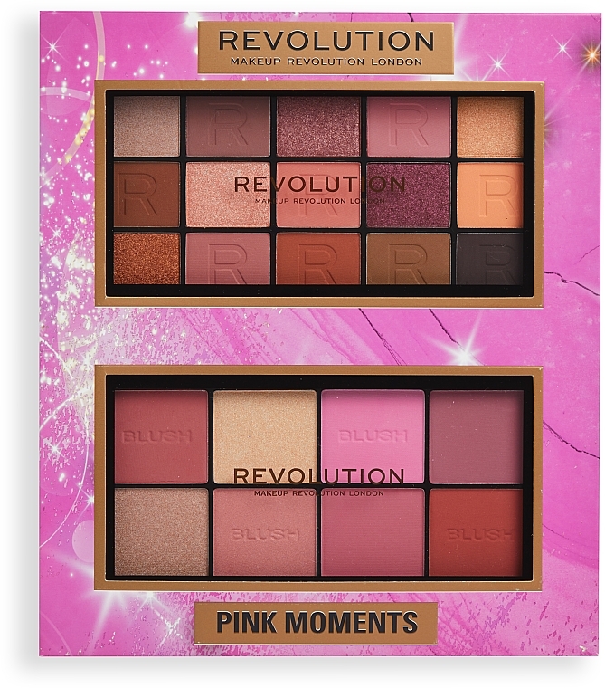 Makeup Revolution Pink Moments Face & Eye Gift Set - Set, 2