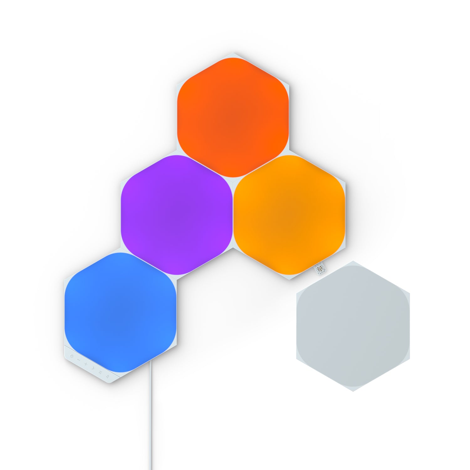 Nanoleaf Shapes Hexagons | Smart LED Light Panel Kit (5 Panels