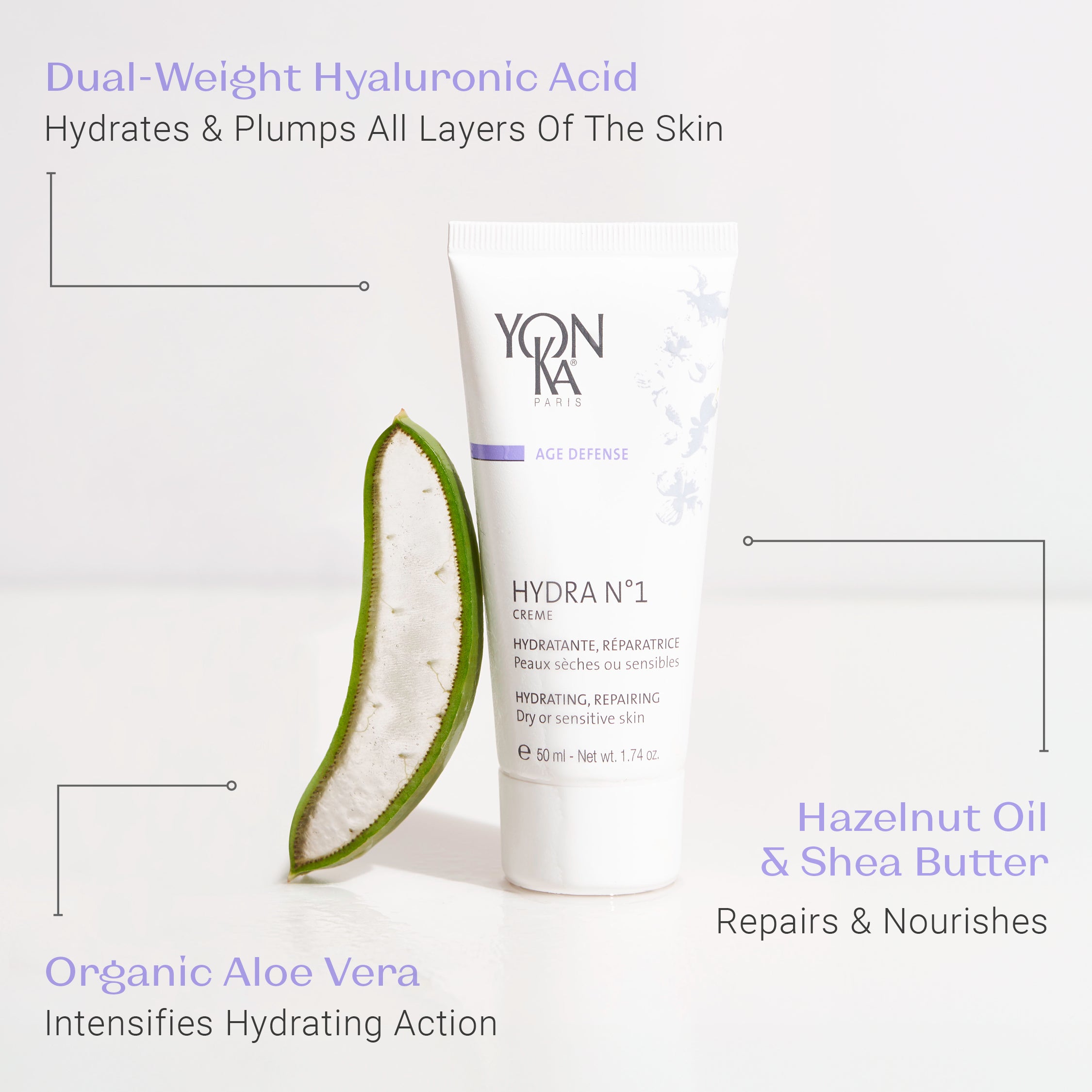 Hydra N°1 Creme 50 ml — Hyaluronic Repair | Yon-Ka Paris