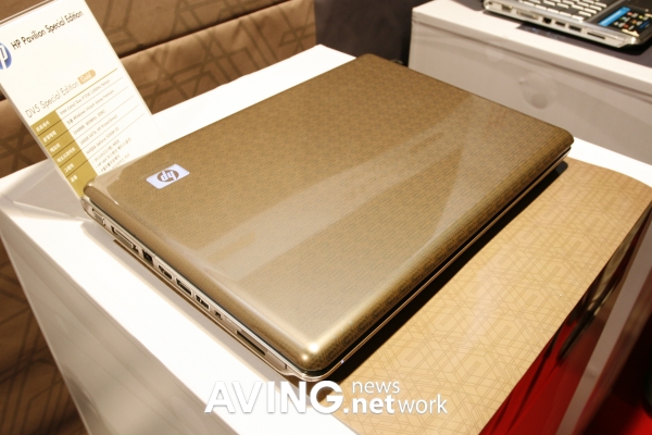 A new 15.4-inch fashionable notebook pc 'HP Pavilion DV5 Gold