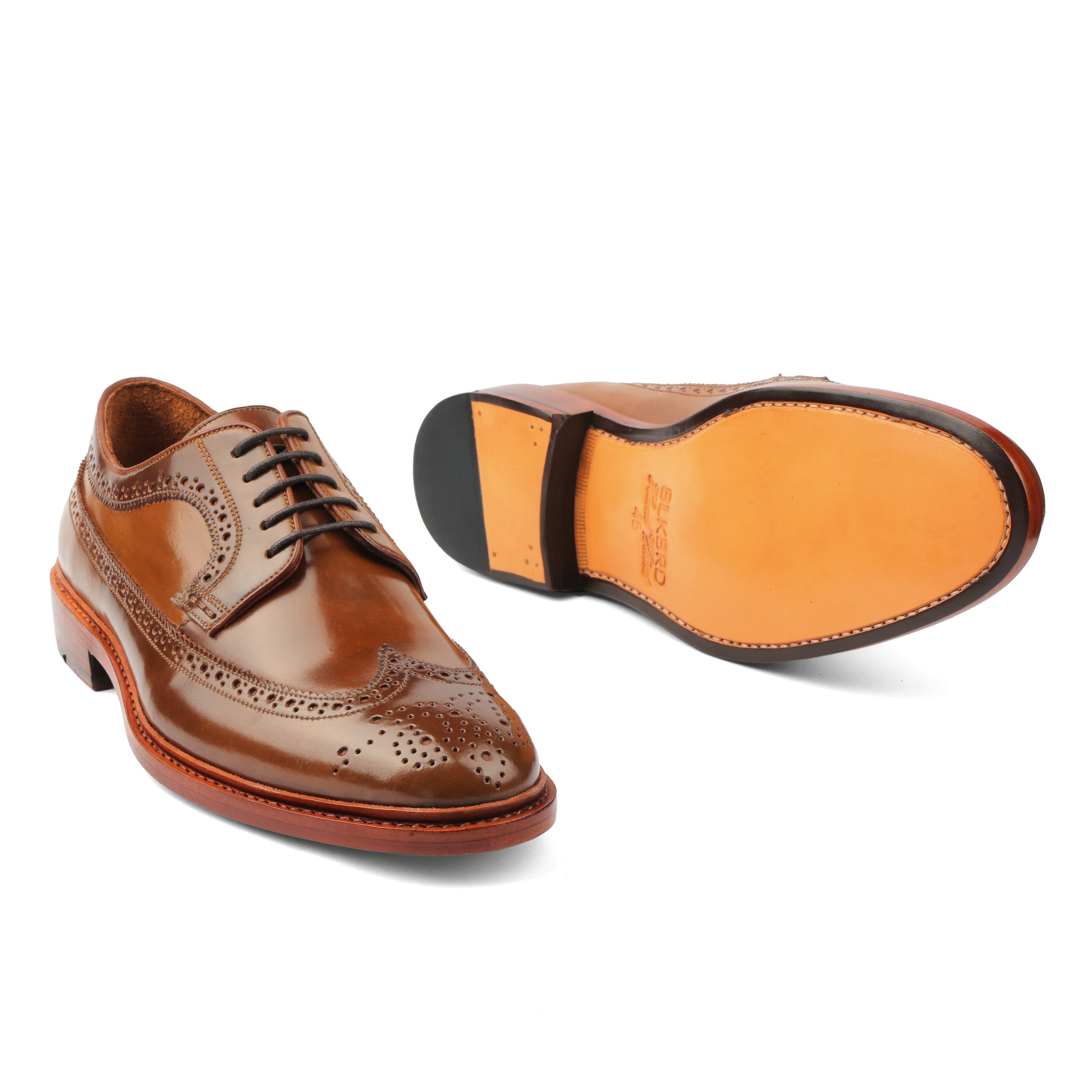 Barrister, Longwing Blucher - Shell Cordovan Bourbon | Hand Welted Cor
