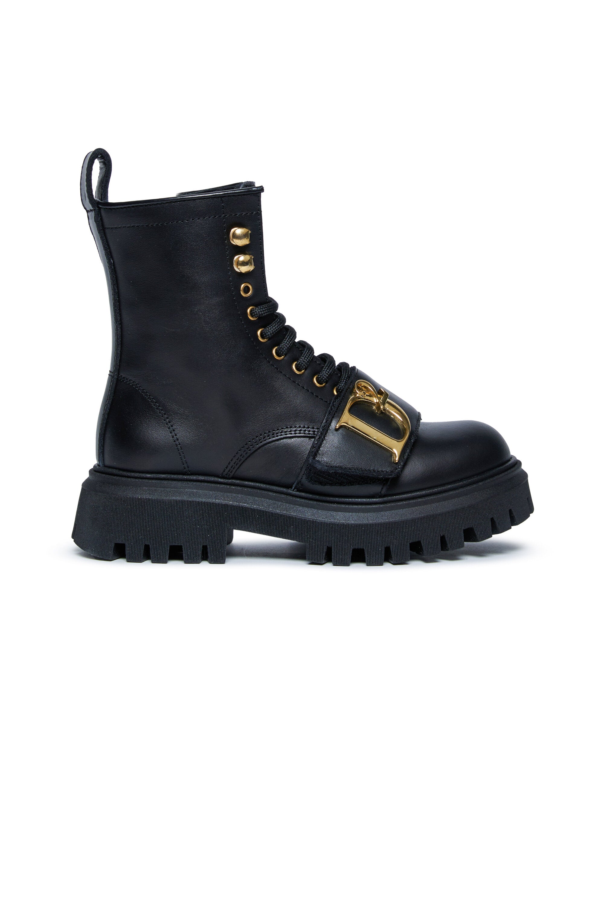 DSQUARED2 Statement lace-up boots with logo | BRAVE KID
