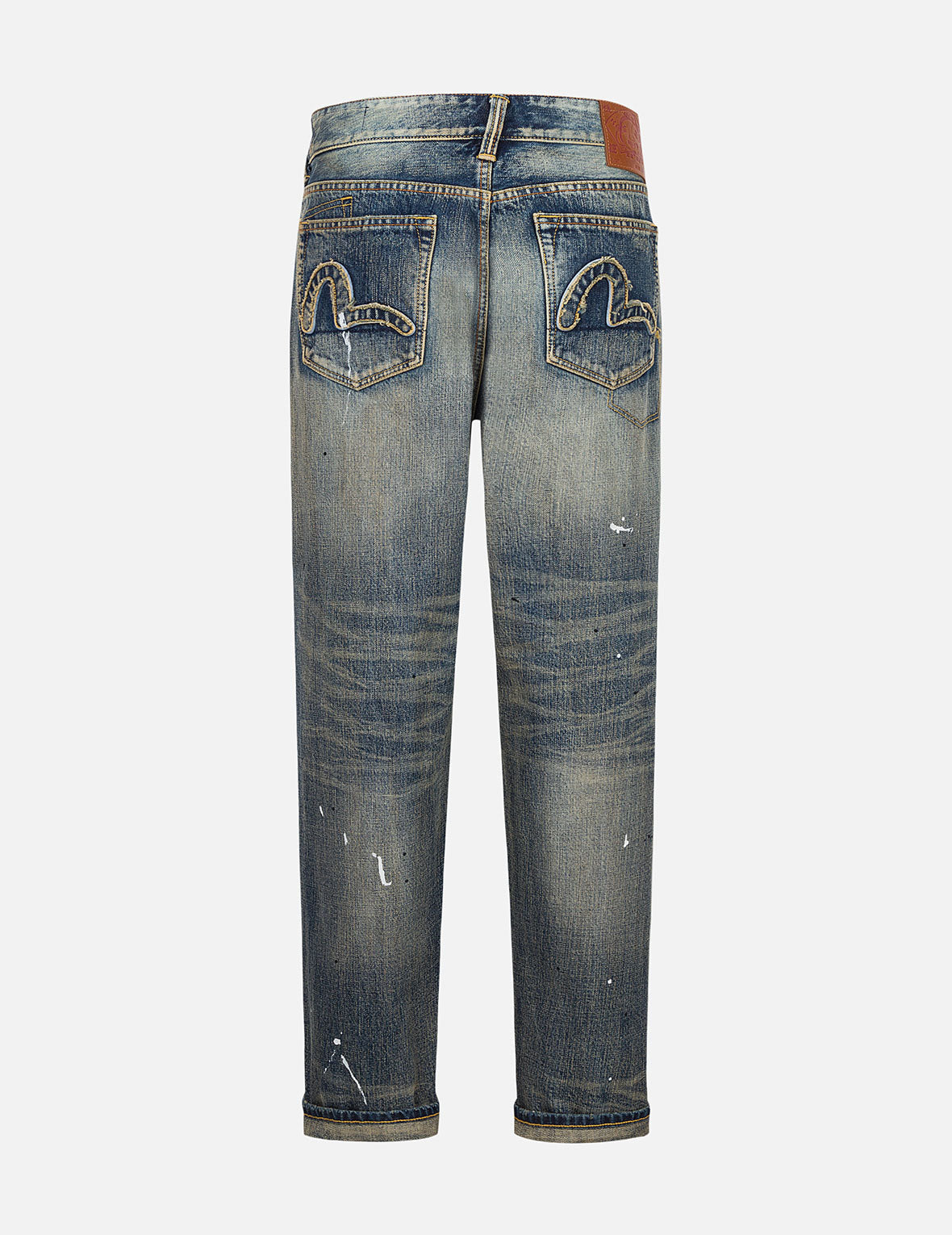 7-Pocket Design Vintage Washed Loose Fit Jeans #2038 – EVISU