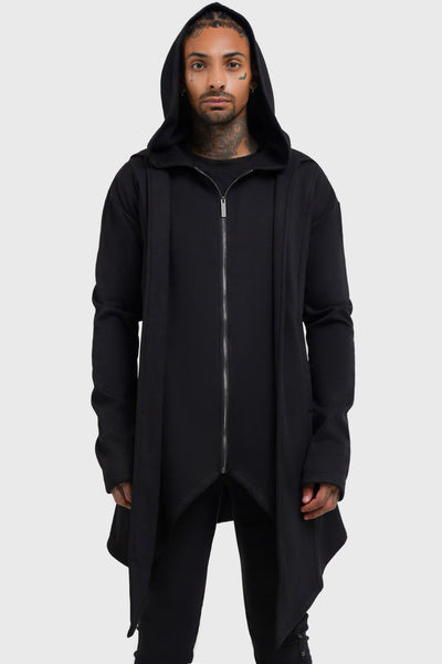 Hardcoded Poetry Longline Hoodie | Killstar