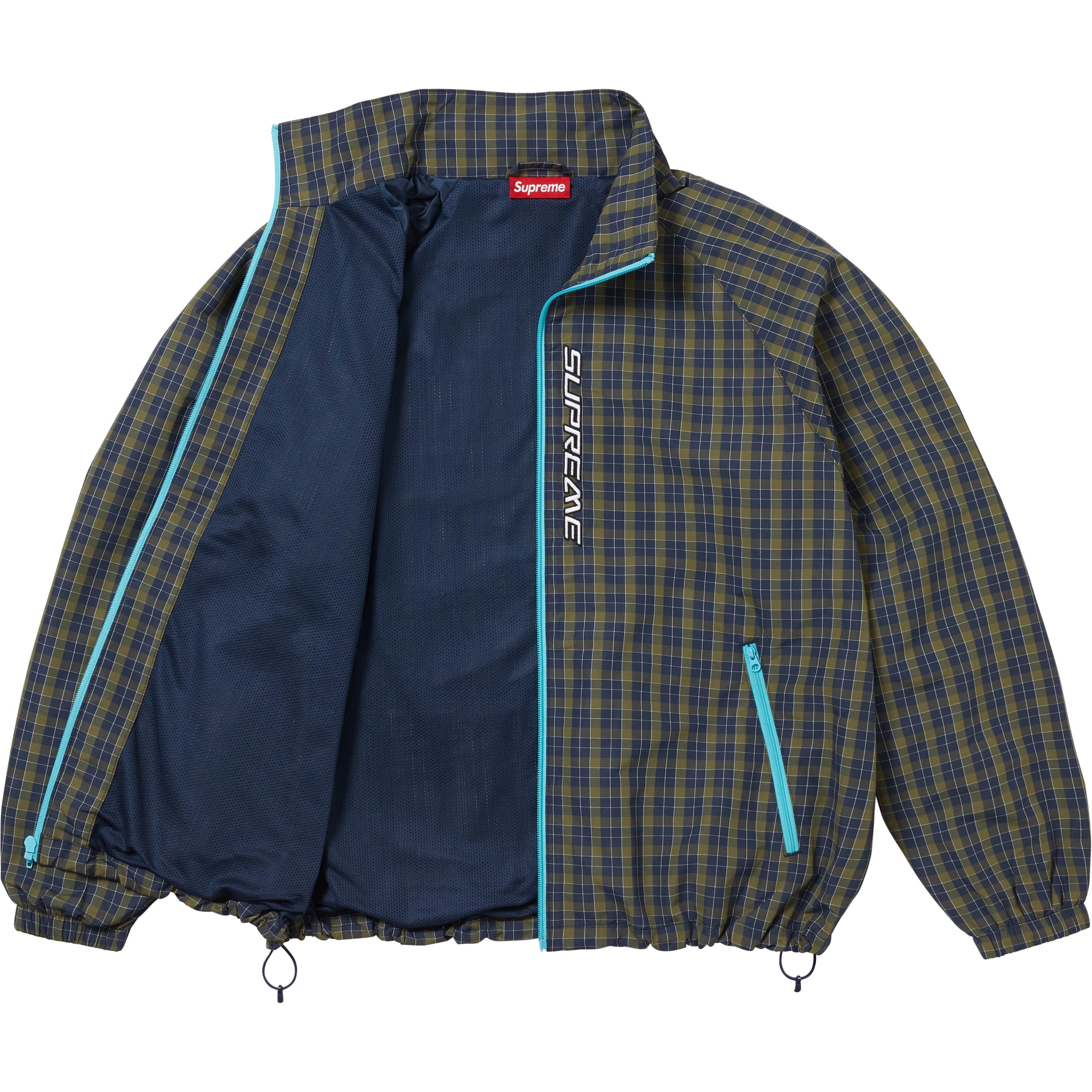 Supreme 25FW Plaid Track Jacket