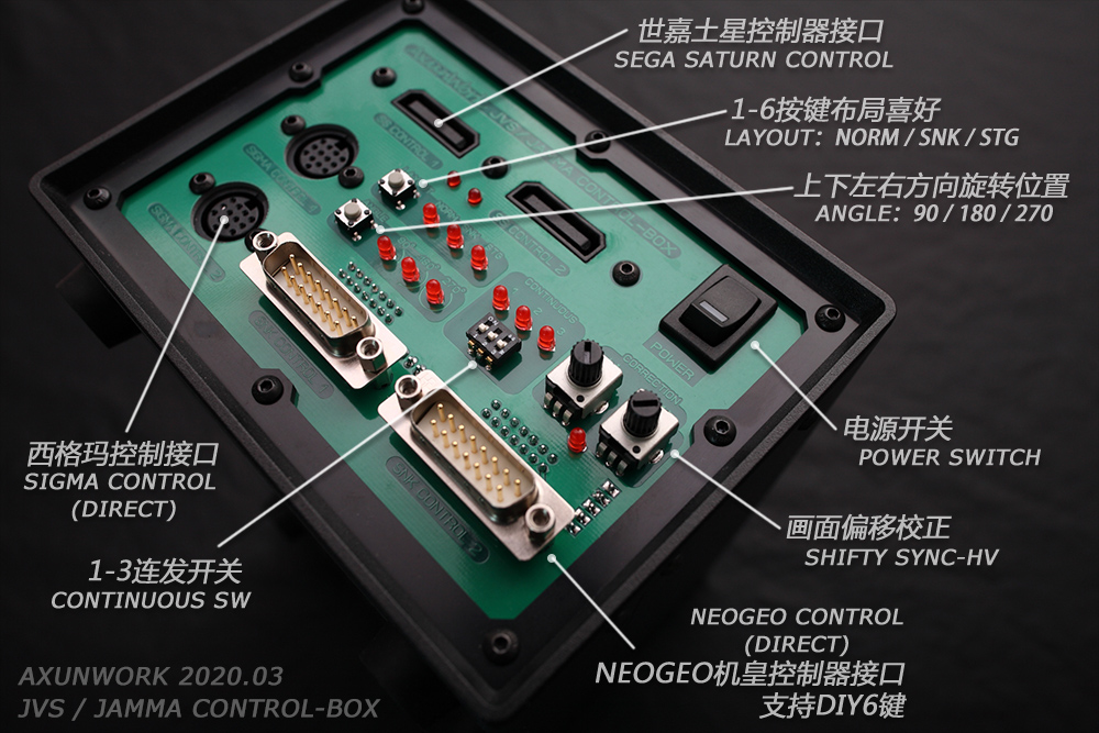 US$ 250.00 - 【2020】JVS/JAMMA CONTROL-BOX / SUPERGUN / ARCADE