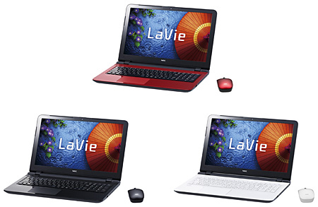NEC、薄型の「LaVie S LS150/SS」などノートPC2014年夏モデル、4機種11